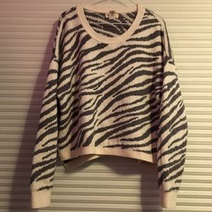 White Zebra Sweater